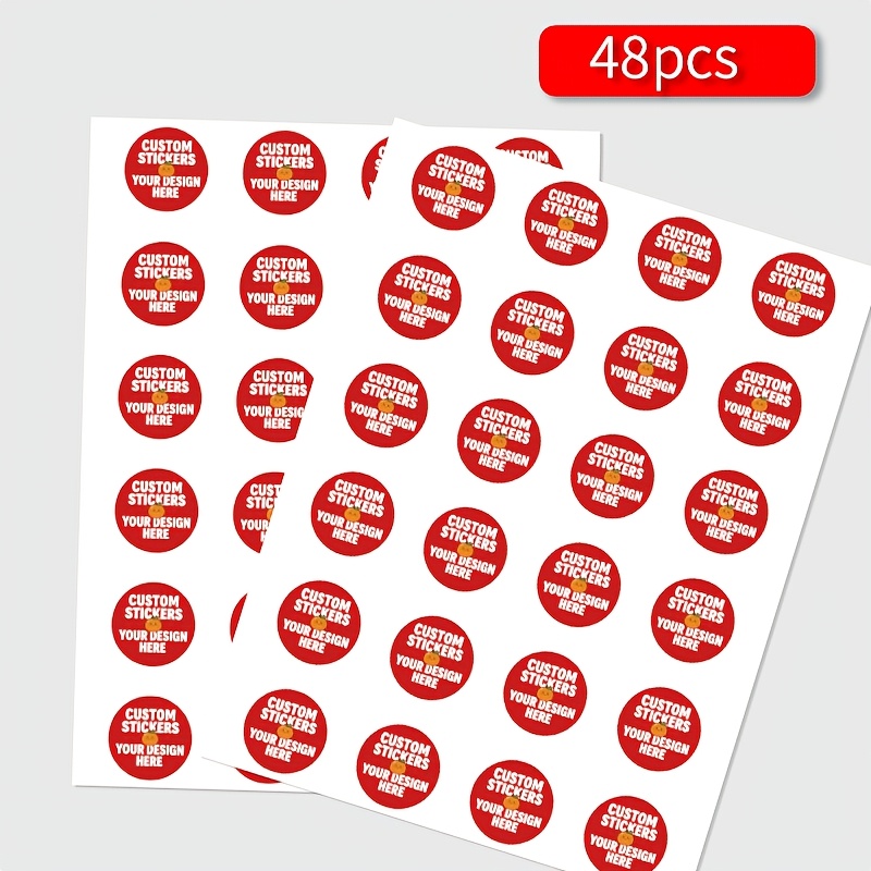 TEMU Versatile Photo/ Stickers Suitable For Handmade Shops, Wedding Gifts, Branding Labels - Round Decals With Your Own Text, Logos, Photos For Diy
