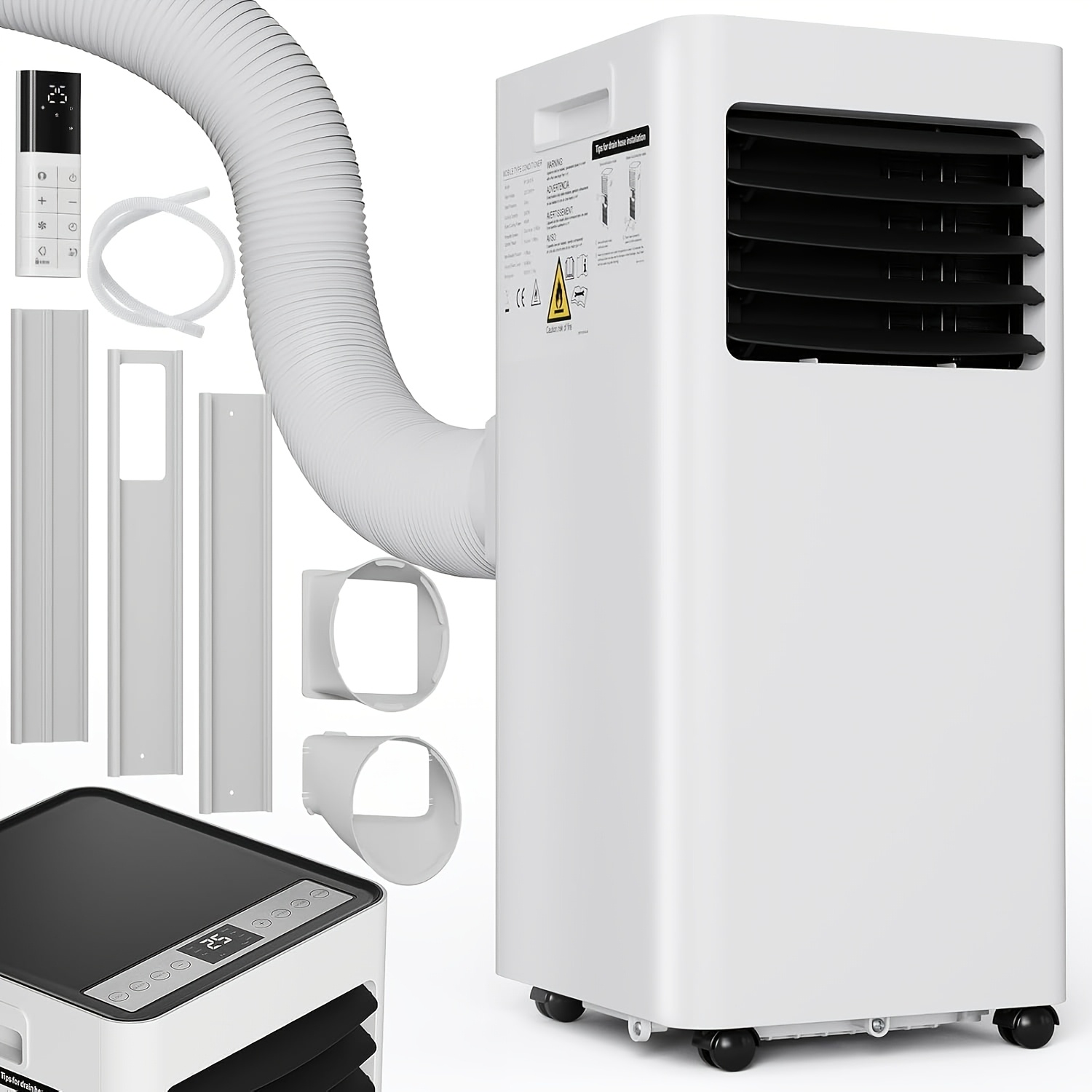 portable air conditioner 9000 btu 2 6 kw 4 in 1 portable air conditioner fan cooling dehumidification air conditioning with   led screen and remote control 31m2 coverage
