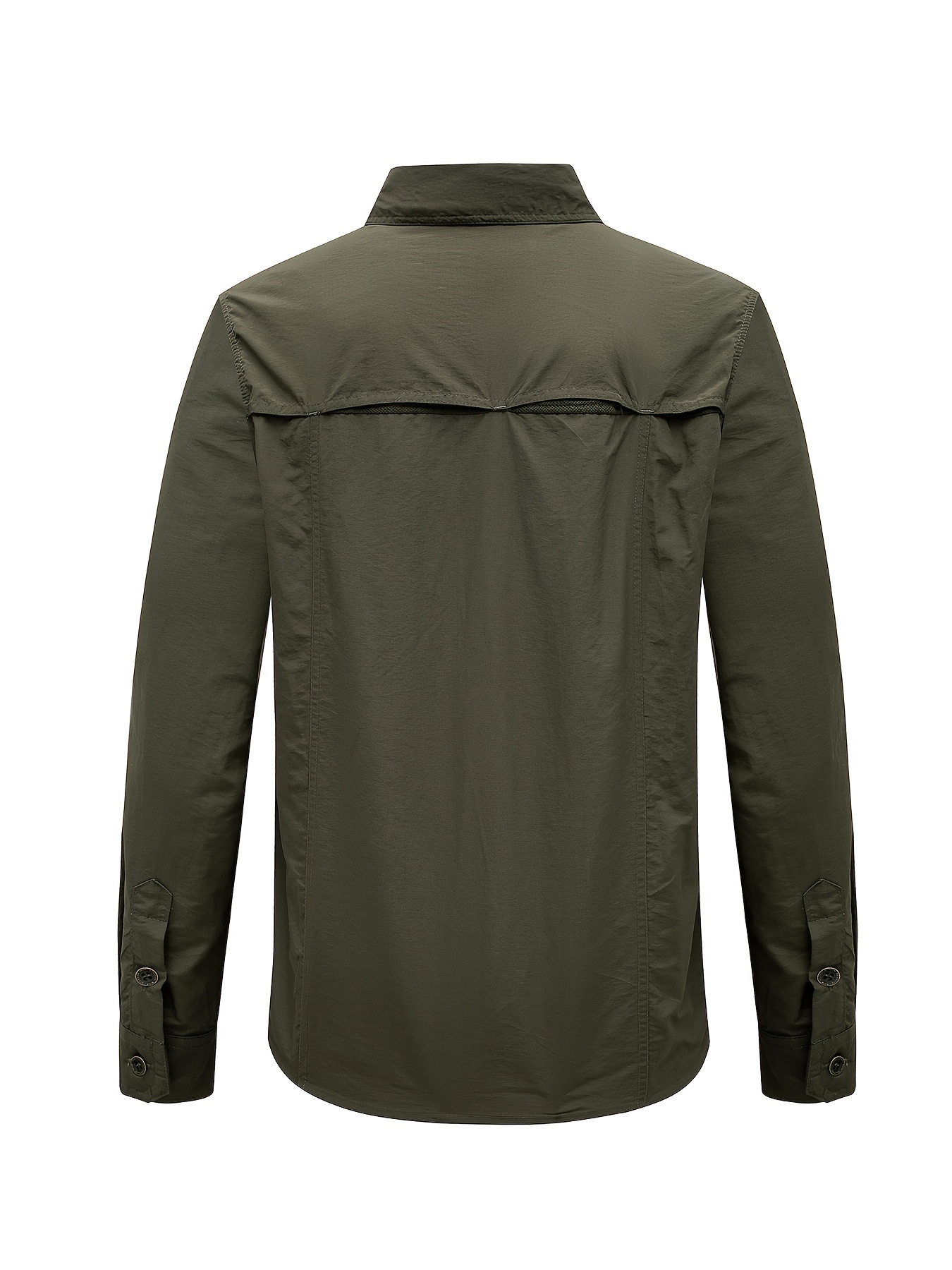 Mens Shirts Quick Drying Long Sleeve Casual Shirt Army Military Hiking  Outdoor