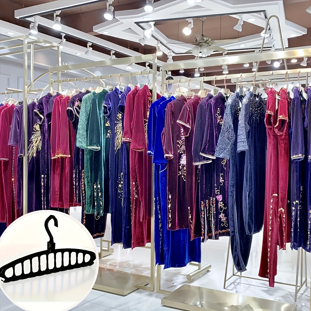 Multi hole Plastic Hangers Foldable Clothes Hanger Household Temu New Zealand