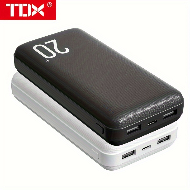 

Business Portable Charger Power Bank 20000mah Portable Phone Charger With Usb C Input& 2 Output Backup Charging External Battery Pack Compatible With 15/14/13/12/11, For Android Phone Etc