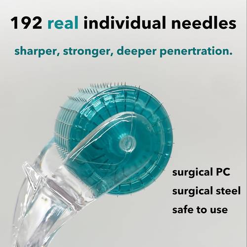 192 genuine needles 0 25mm needle length genuine titanium alloy needles for light beige beard and hair