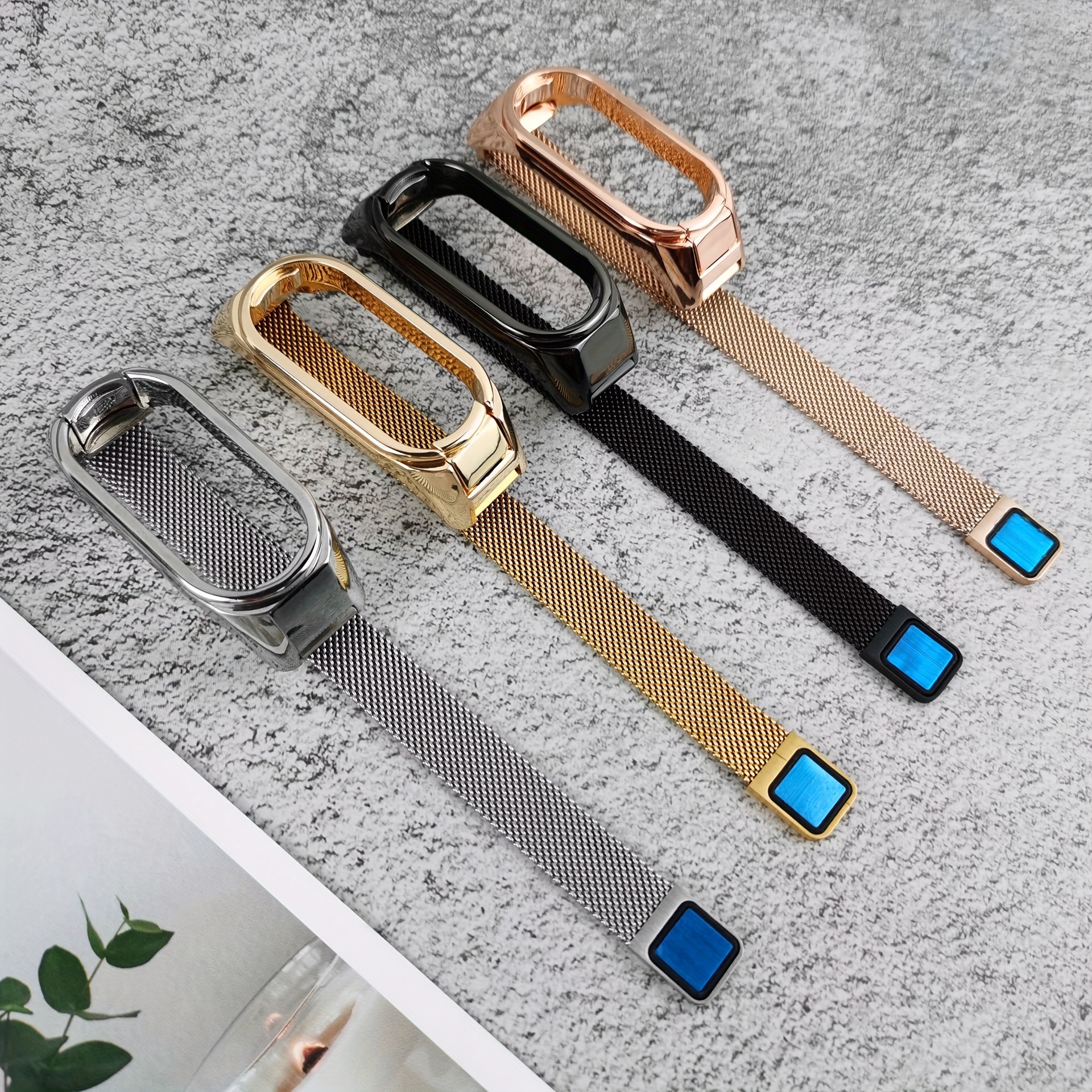 Milanese Loop Strap For Xiaomi Mi Band 7 6 5 4 stainless steel watch belt Correa  Miband4 Bracelet on mi band 4 6 5 3 7 pro Bands