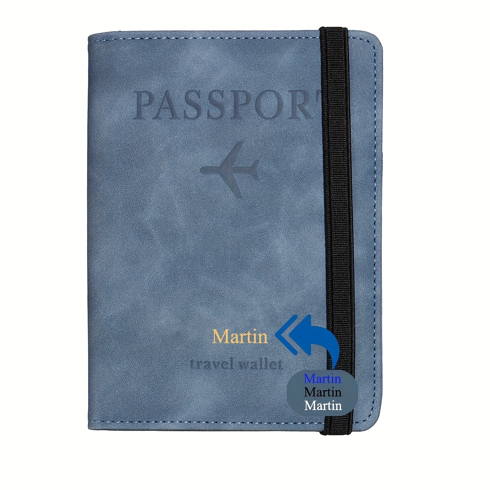 TEMU Custodia per passaporto personalizzata, tipo universale, accessorio da viaggio, porta passaporto, porta carta d', portamonete, porta carte di ,