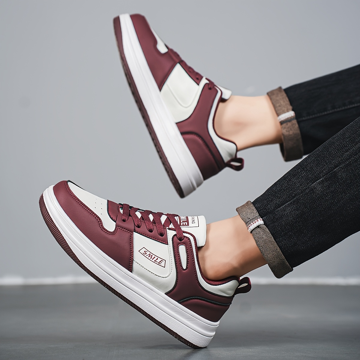 YAMEPP Zapatillas Bajas para Hombre con Parte Superior y Suela Acolchada - Deportivas con Detalles Deportivos, Adecuadas para Exteriores/Urbano/Casual, Skateboarding, Negocios y Atuendos Informales - Calzado Cómodo con Cordones para Cualquier Terreno