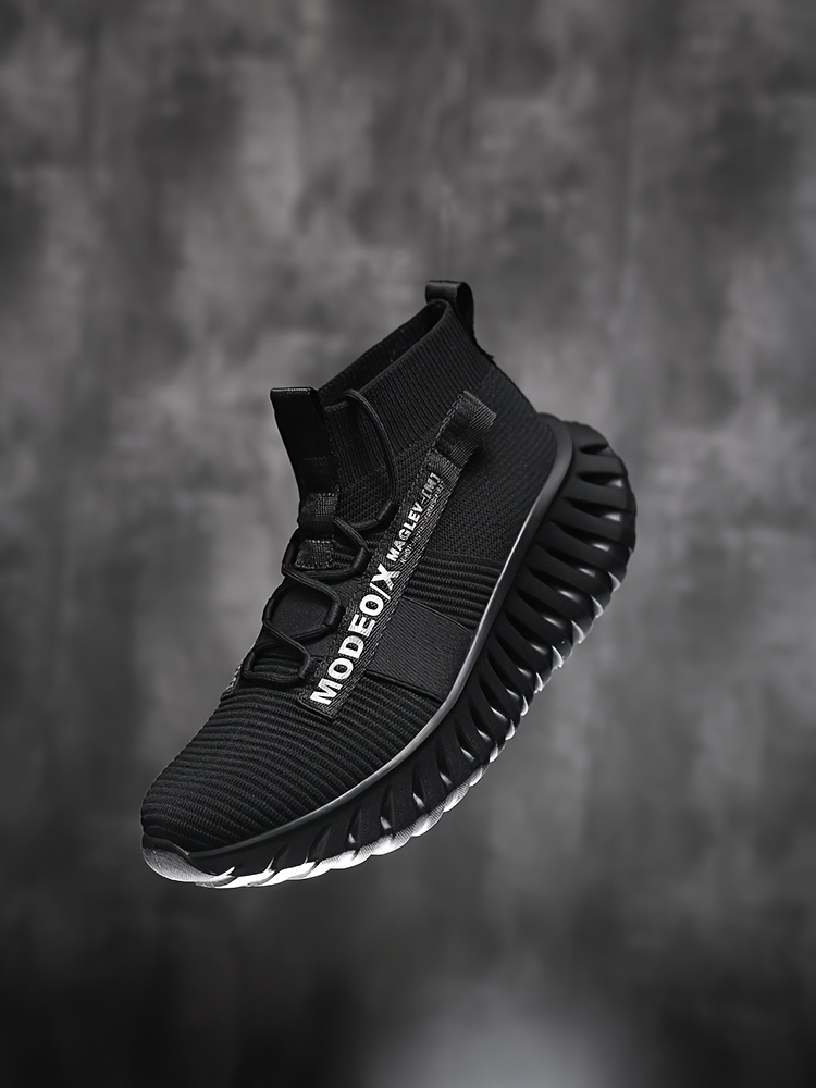 Men's Lightweight Sneakers - Non-Slip MD Sole, Breathable Sneakers for Gym, Running, Walking - All-Day Comfort Slip/resl Closure - Neon Yellow & Black Accent - Casual & Formal Shoes - Durable Lightweight Design for Everyday & Special Events, Outdoor Walking, Sporty Look, Supportive Sole, Versatile Footwear, Fitness Enthusiasts