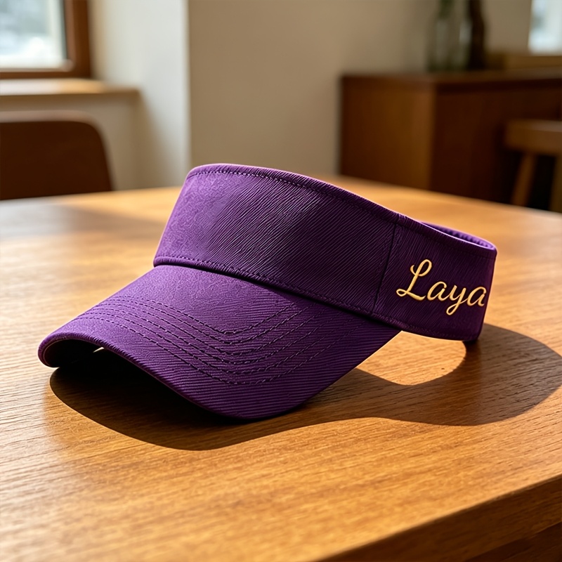 TEMU Custom Embroidery Dopamine Empty Hat Summer Outdoor Sports Sun Hat Shows Small Face No Hat Running Cycling Breathable Headband Versatile Travel