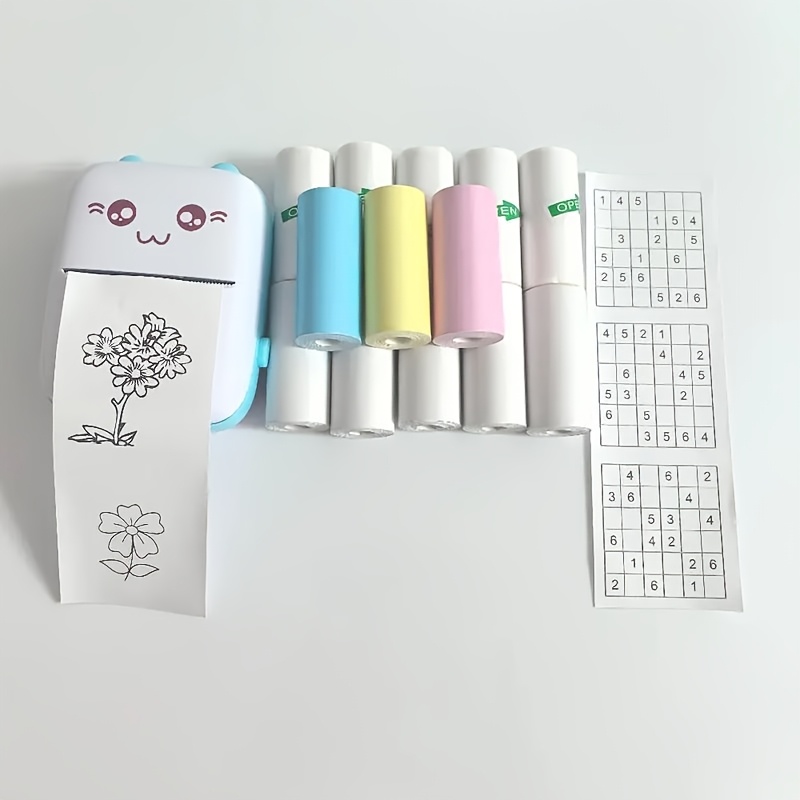 

Mini Printer Camera Thermal -13 Roll Set, Including 3 Rolls Of Color Thermal Paper And 10 Rolls Of Thermal Paper, Printer Not Included