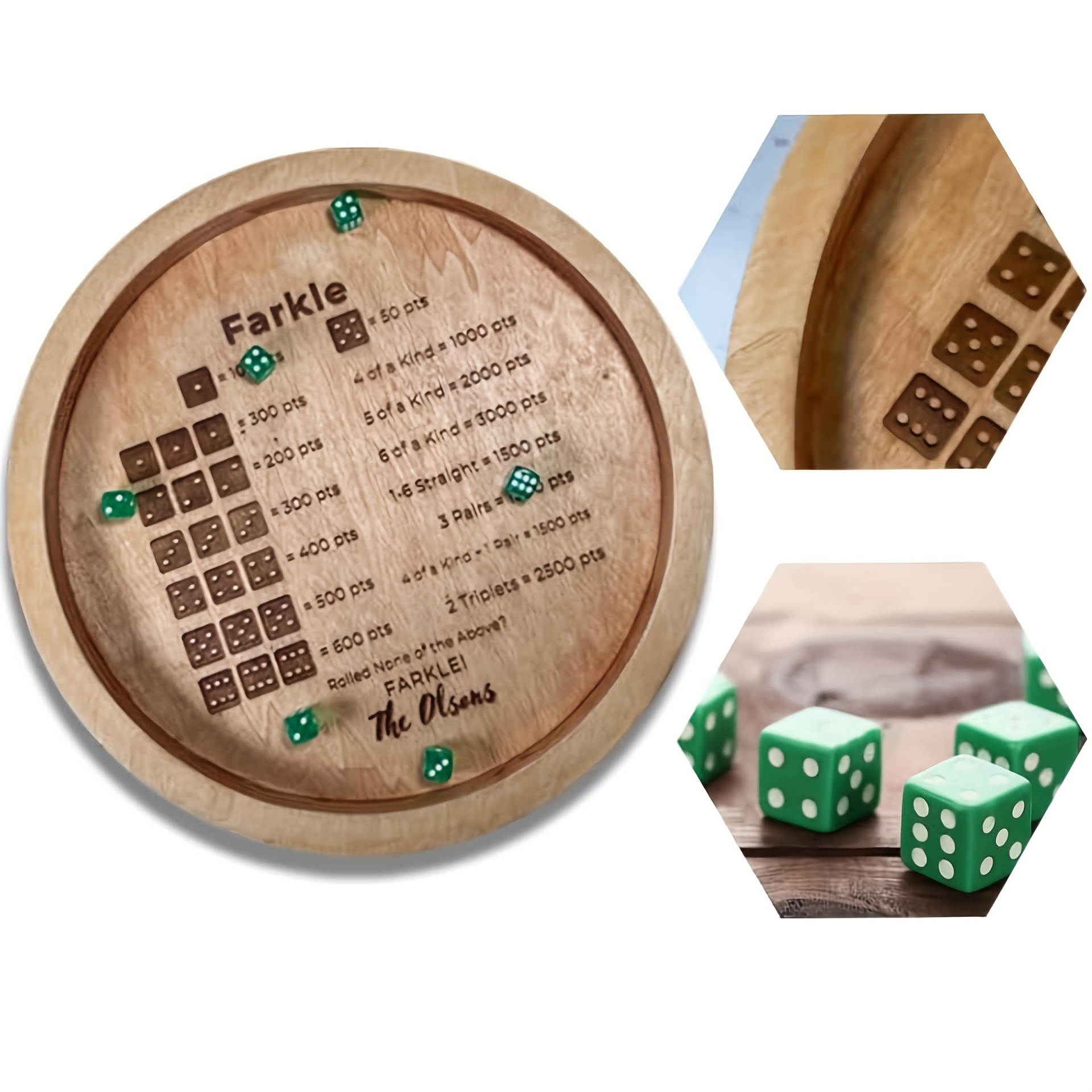 

Wooden Dice Tray Game - Essential Accessory For Dice Enthusiasts, Interactive Tabletop For