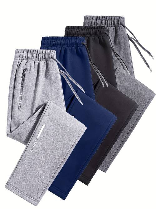 mens casual jogger pants solid color elastic waistband with drawstring pockets stretch fabric running walking pants leisure clothing pocketed pants work pants