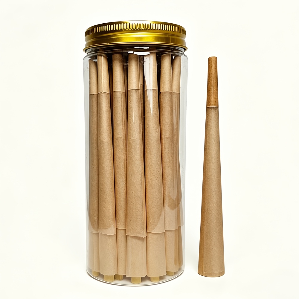 TEMU Ensemble de bocaux de rangement pour loisirs créatifs de qualité supérieure avec couvercle doré scellé et bâtonnets décoratifs en pâte de bois