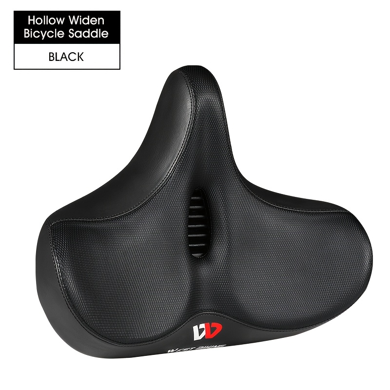Image of West Biking Bike Extra Wide Oversized Seat With High-density Foam Padding & Breathable Bicycles Soft Cushion Cycling Accessory
