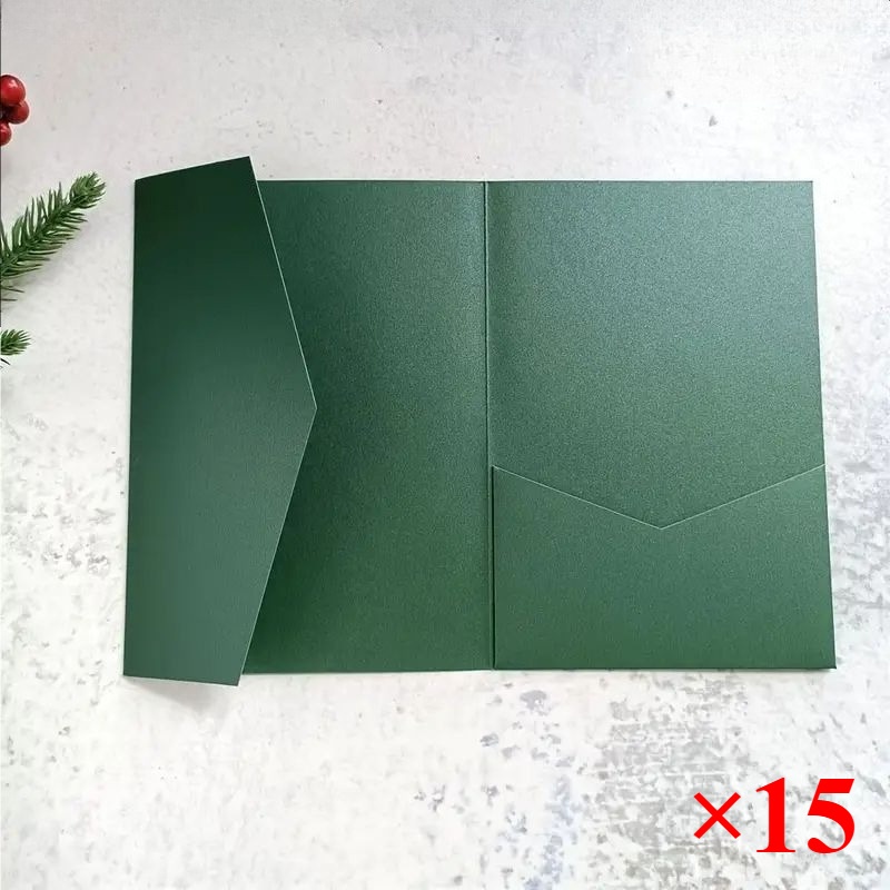 E-shop 15 Stück pro Packung High-End Umschläge, geeignet für die Herstellung von Hochzeitsladens, Rot, Weiß, Schwarz und , vier Farben optional,