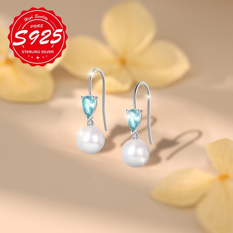 Women's S925 Sterling Silver Heart-shaped Earrings, Elegant