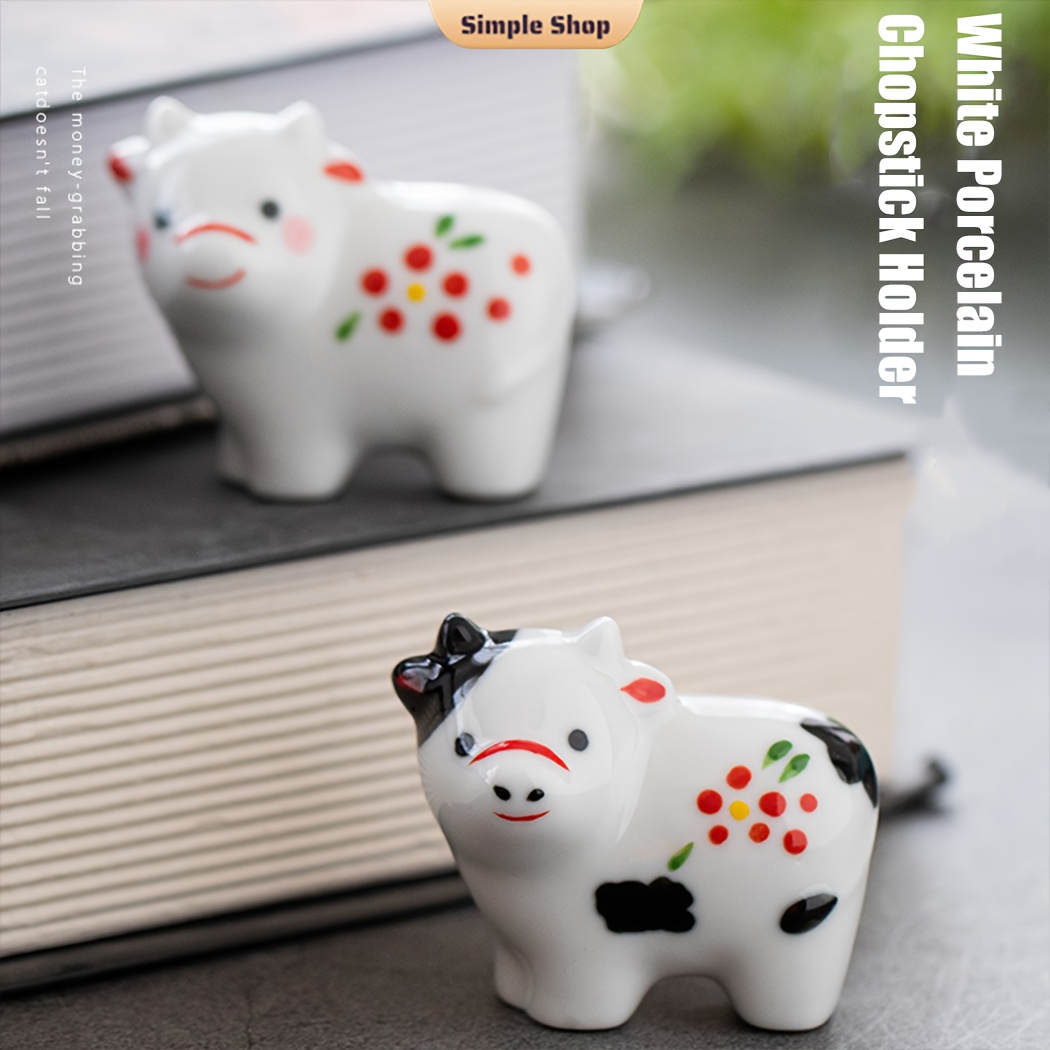 

2pcs Set Of Cow Figurines - For Decor, Housewarming Or