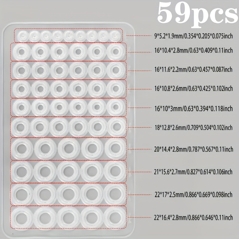 21/59/80pcs Sealing Ring Repair Kit For , Water Heater And Pipe - Plumbing O-ring Gasket Set For Kitchen, Bathroom, Water Meter