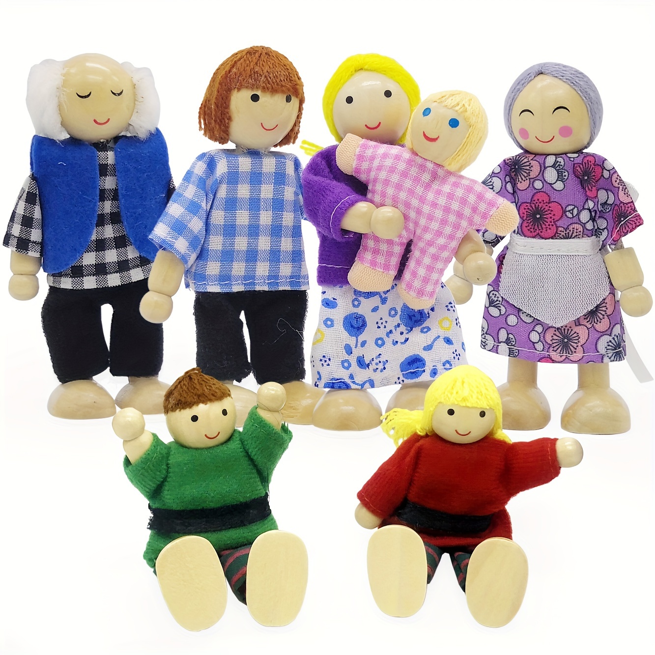 

Wooden Set - 4, 7, Or 9 - Miniature Doll For Kids - Toy For Imaginative - Promotes - And For Children 3-6 Years