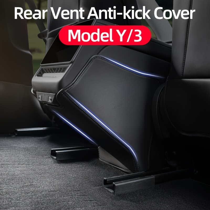 TEMU Suitable For 25-26 For Refreshed /2024 2025 Model 3 Anti-kick Pad Interior Protection Modification, Rear Vent Bottom Protection Mat,