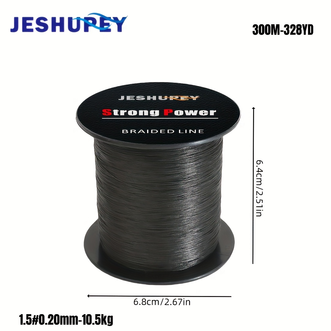 E-shop 4- Geflochtene Angelschnur, Geeignet für Salzwasser und Süßwasser, Langlebig Korrosionsbeständig Ultra-Glattes Casting, Länge 300m/500m