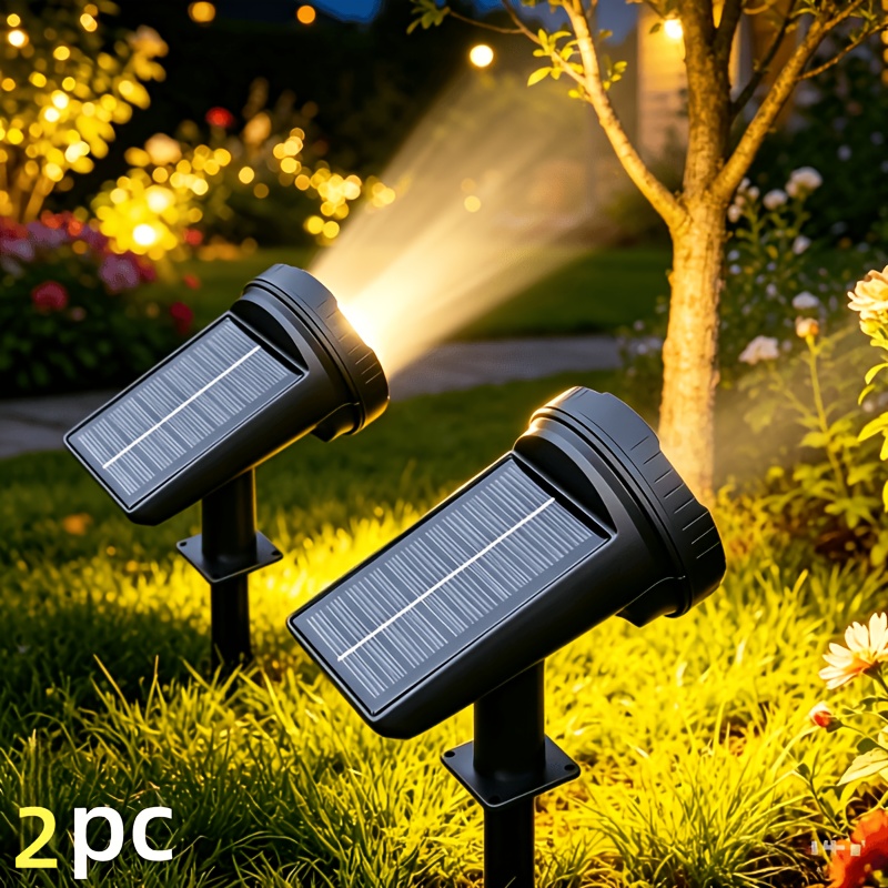 item picture 2026   pack solar outdoor spotlight 155 led with 3   christmas decor landscape lighting solar pathway lights ideal for   decoration outdoor solar spotlight suitable for courtyards and