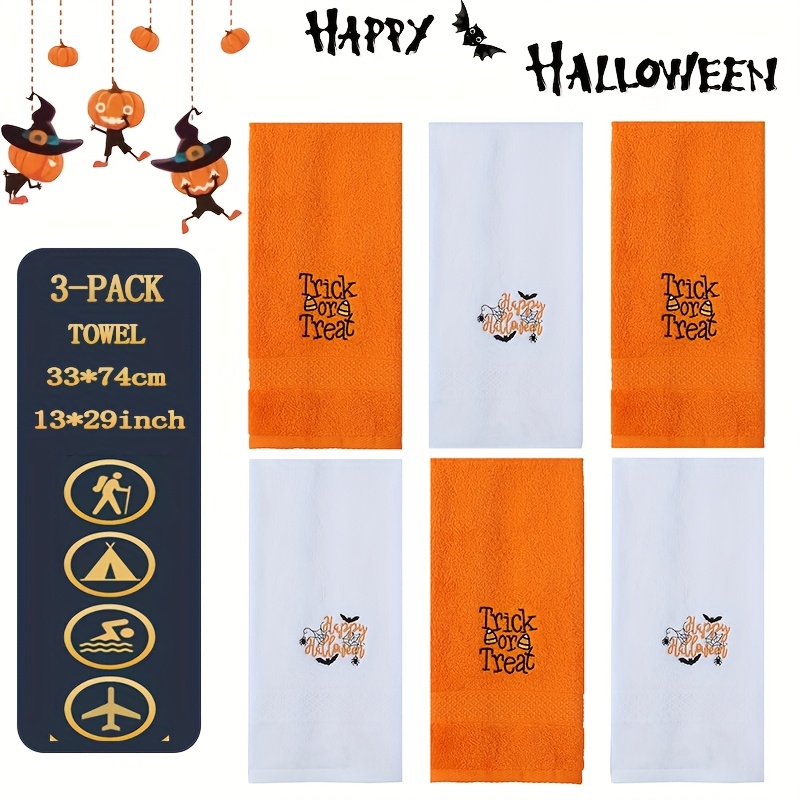 Super Gruselige Halloween-Handtücher Mit Blutigen Händen – 2er-Set Aus 100% Baumwolle, Perfekt Für Bad & Küche!