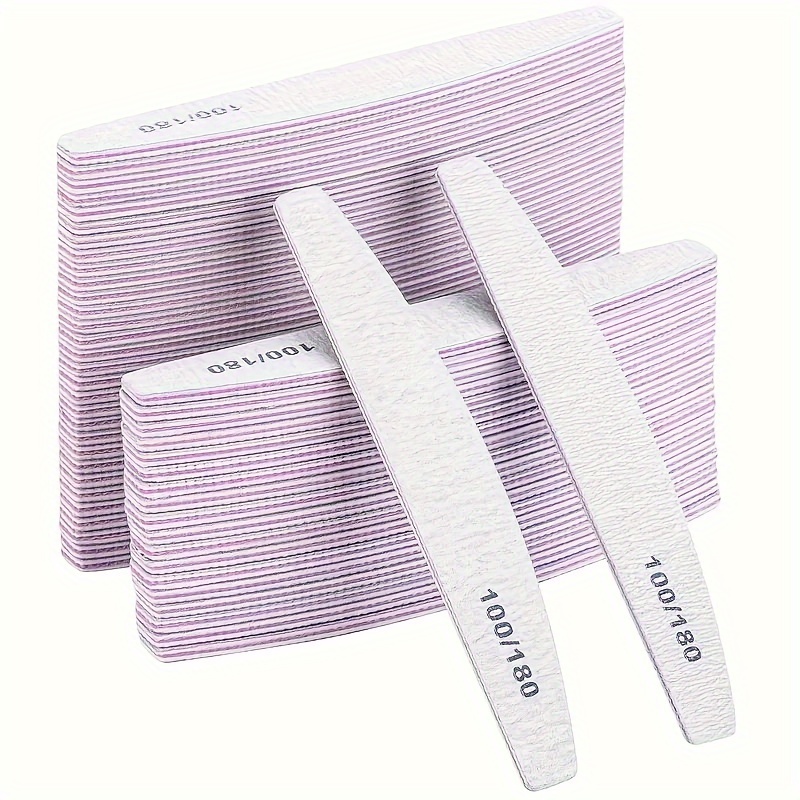 

Professional Salon-quality Nail Files & Buffers Set - 3/6/10pcs, Dual-sided 100/180 Grit, Paraben-free, Perfect For Acrylic & Gel Nails