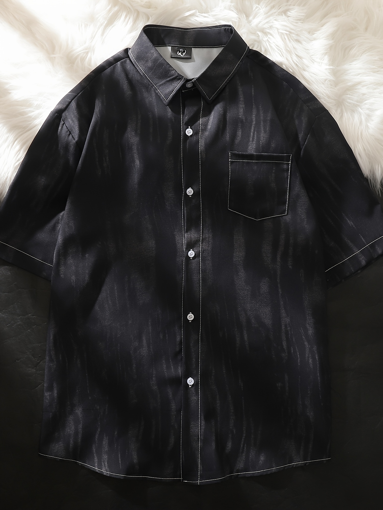 camisa manga corta estampado tie dye retro hombre camiseta Temu