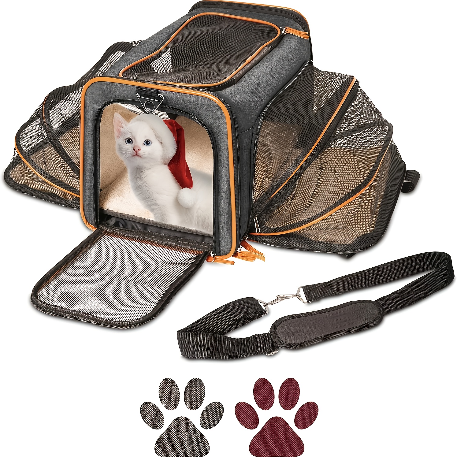 E-shop Von Der Fluggesellschaft Zugelassener Katzen- Und Hundetransporter, 4-seitig Erweiterbarer Katzentransporter, Erweiterbare Seiten Für