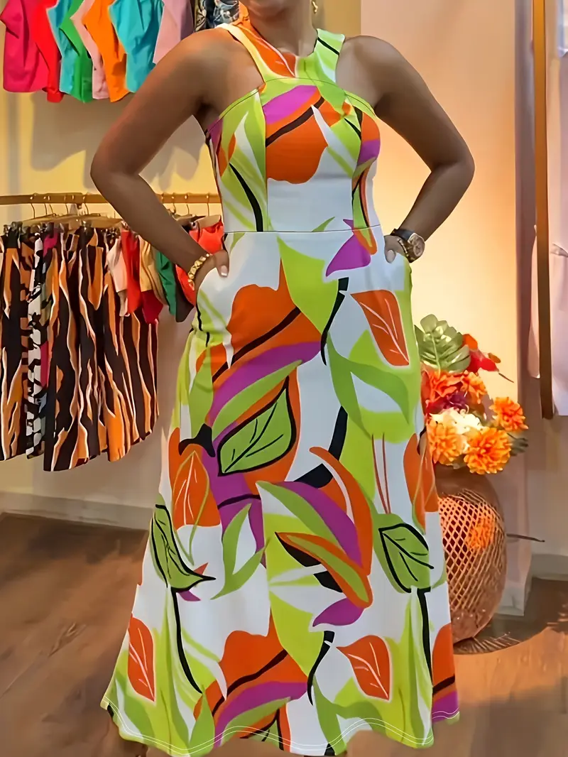 polyester halter dress Women's Margaux Halter Polyester Maxi Dress XS/S/M/L/XL Mint/Pastel Blue/Violet MEAN BLVD