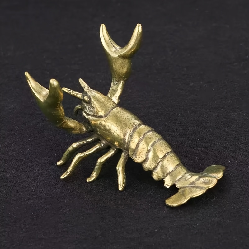 TEMU Massive Metall-Hummer-Skulptur Retro-Stiftehalter für Schreibtisch Büro-Dekor