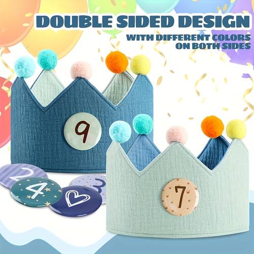 birthday decorations reusable birthday party hats number button s 0 9 birthday party decorative hats