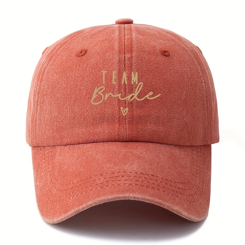 TEMU Gorra de Béisbol Bordada "" - Opciones en , , Rosa y Azul , Gorra Trucker y Casual para Exteriores con Ajuste Snapback, Accesorio de Cabeza