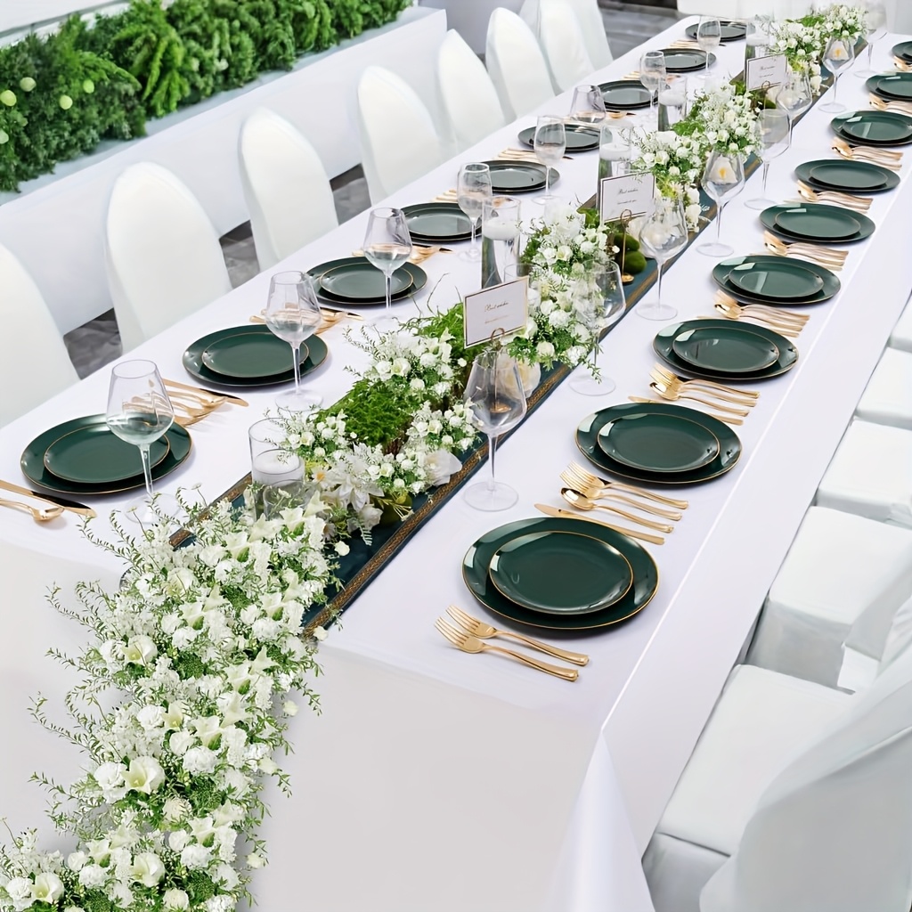 Wedding Table Setting Eco Friendly Disposable Plates For Wedding