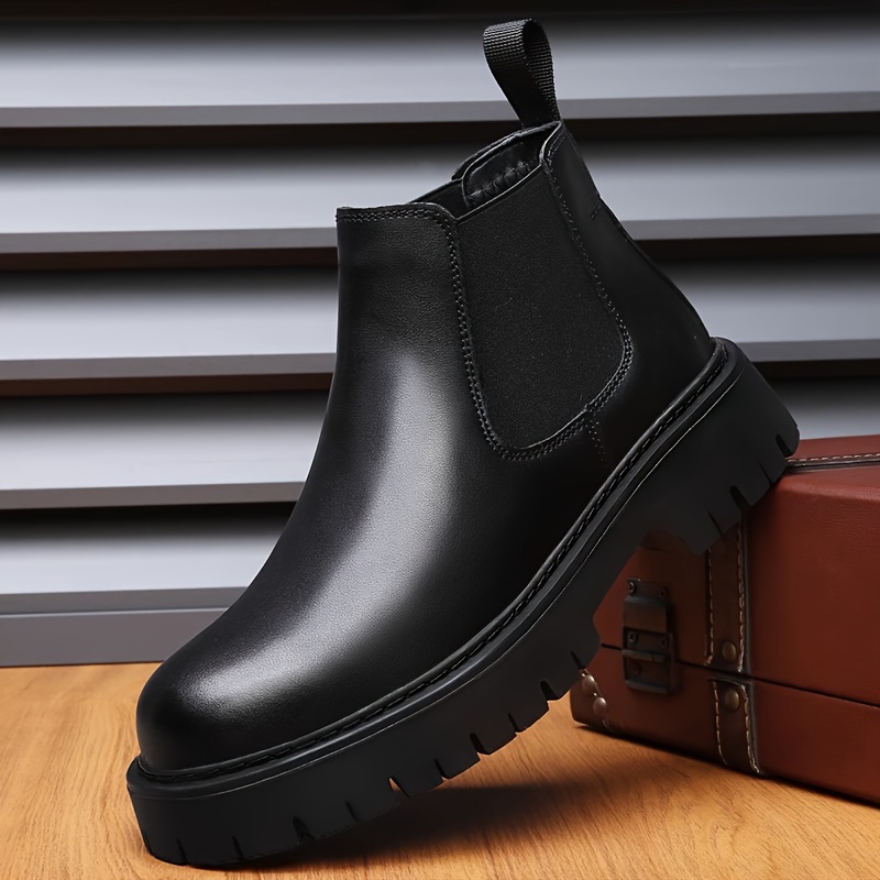 Image of 's Trendy Platform Sneakers, Casual Breathable Outdoor Work Shoes, Fashionable Sporty Casual Versatile Outdoor Trendy Men's Shoes