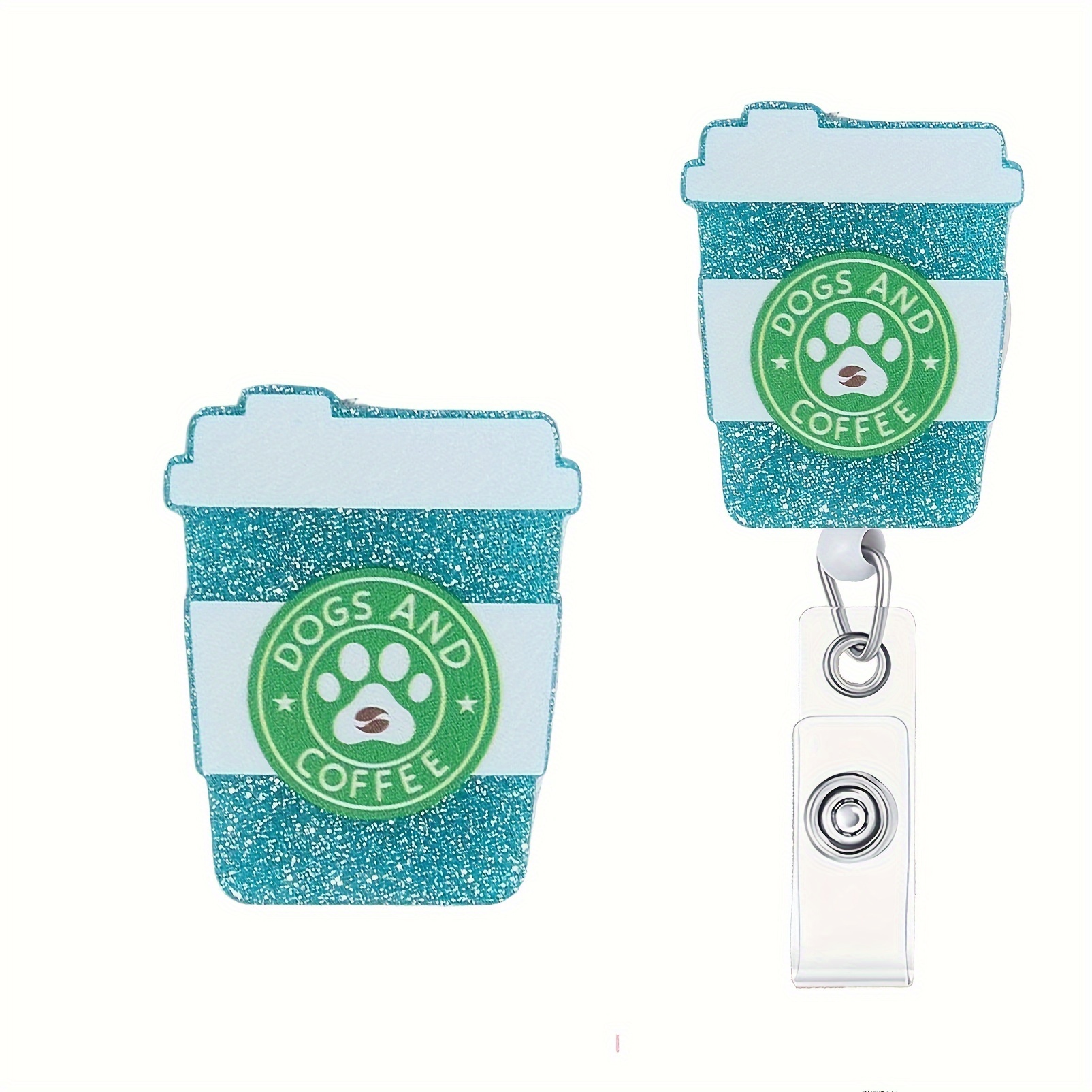 Nurse Retractable Badge Reel Clip Leopard Coffee Scrubs - Temu