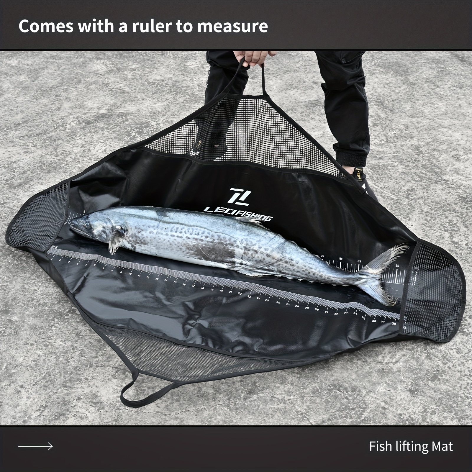 Tapis De Pêche Pliable Sangous + Hameçon - Kit Pour Pêche à La Carpe, 80 X 35 Cm