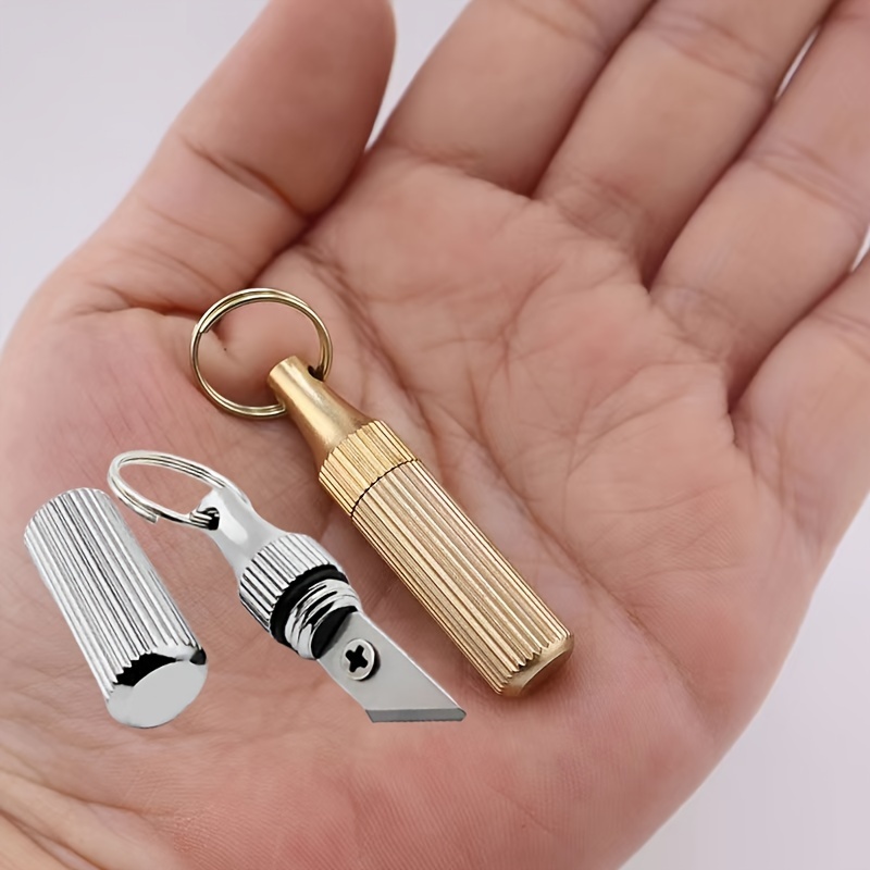 Unpacking Knife Portable Express Parcel Push Knife Keychain - Temu