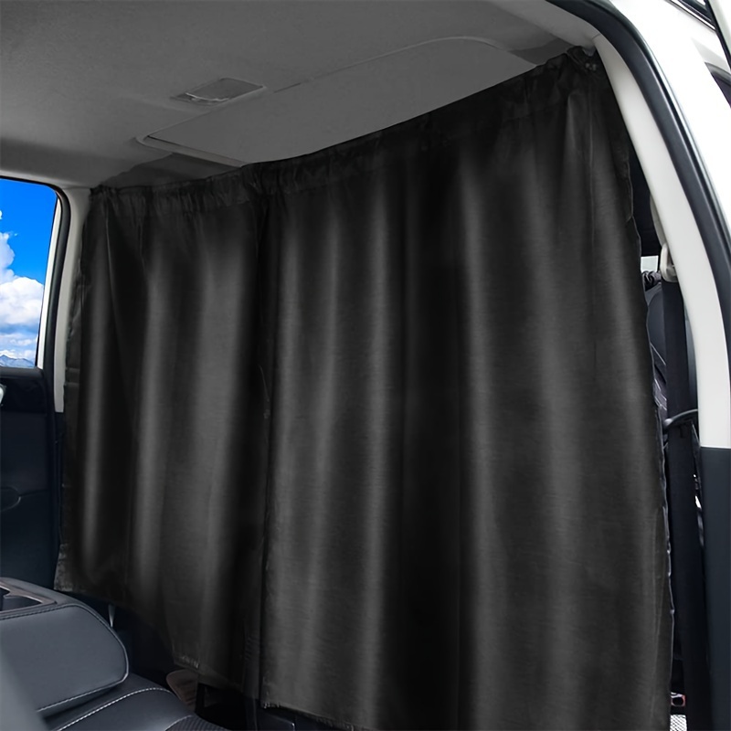 Car Curtains Set - 95% Light Blocking Fabric Rear Seat & Side Windows  Divider Curtain Shades, SUV Sunshade Screen Covers For Travel Camping