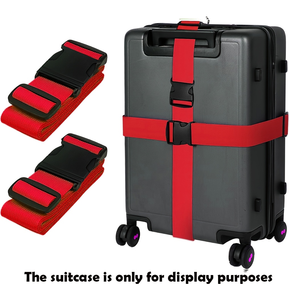 2pcs, Tsa Colored Luggage Straps, Luggage Ropes, Suitable Luggage/handbags, Travel Luggage Accessories (quick Identification Luggage), Halloween Gifts