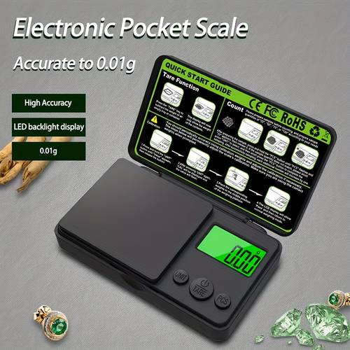 1pc electronic scale with 0 01g capacity portable office public mailbox government scale jewelry scale multi unit easy conversion with backlight display electronic scale