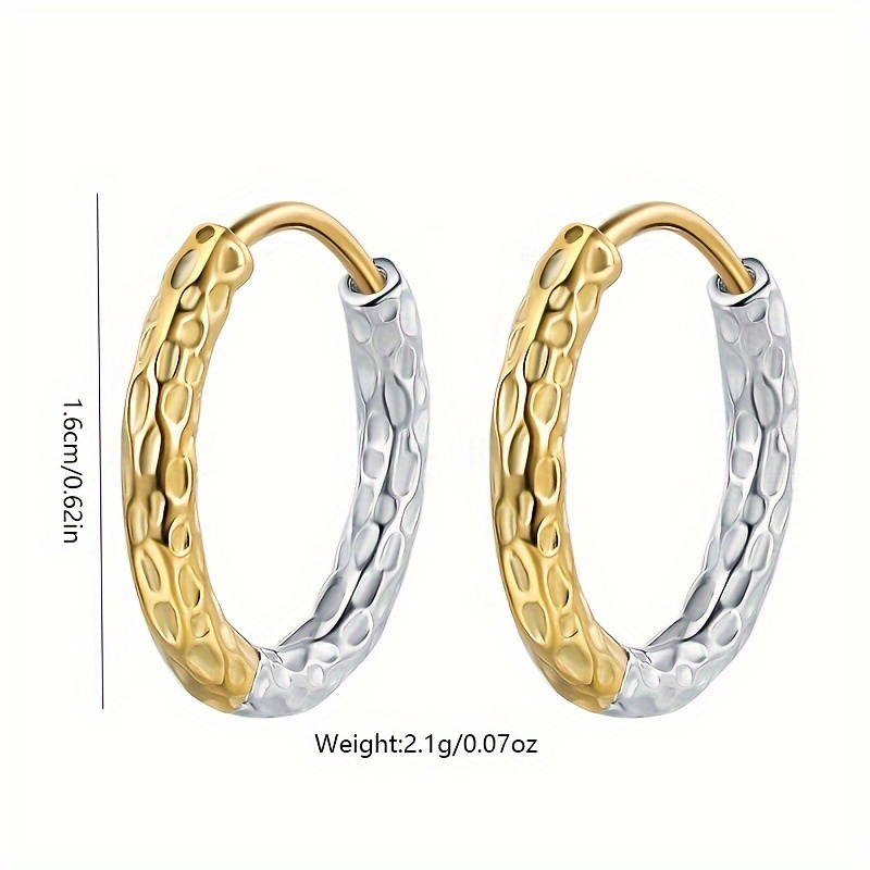 Stylish 925 Sterling Silver Earrings, Low Allergy, 2g