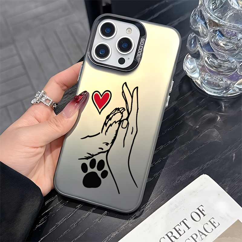 TEMU Phone Case - Paw And Heart Compatible With For Huawei Honor 400 Lite, 200 Lite, 200, 200 Pro, 90, 90 Lite, 70, X60 Pro, 50, X9b, X9a, X9 5g, X9c
