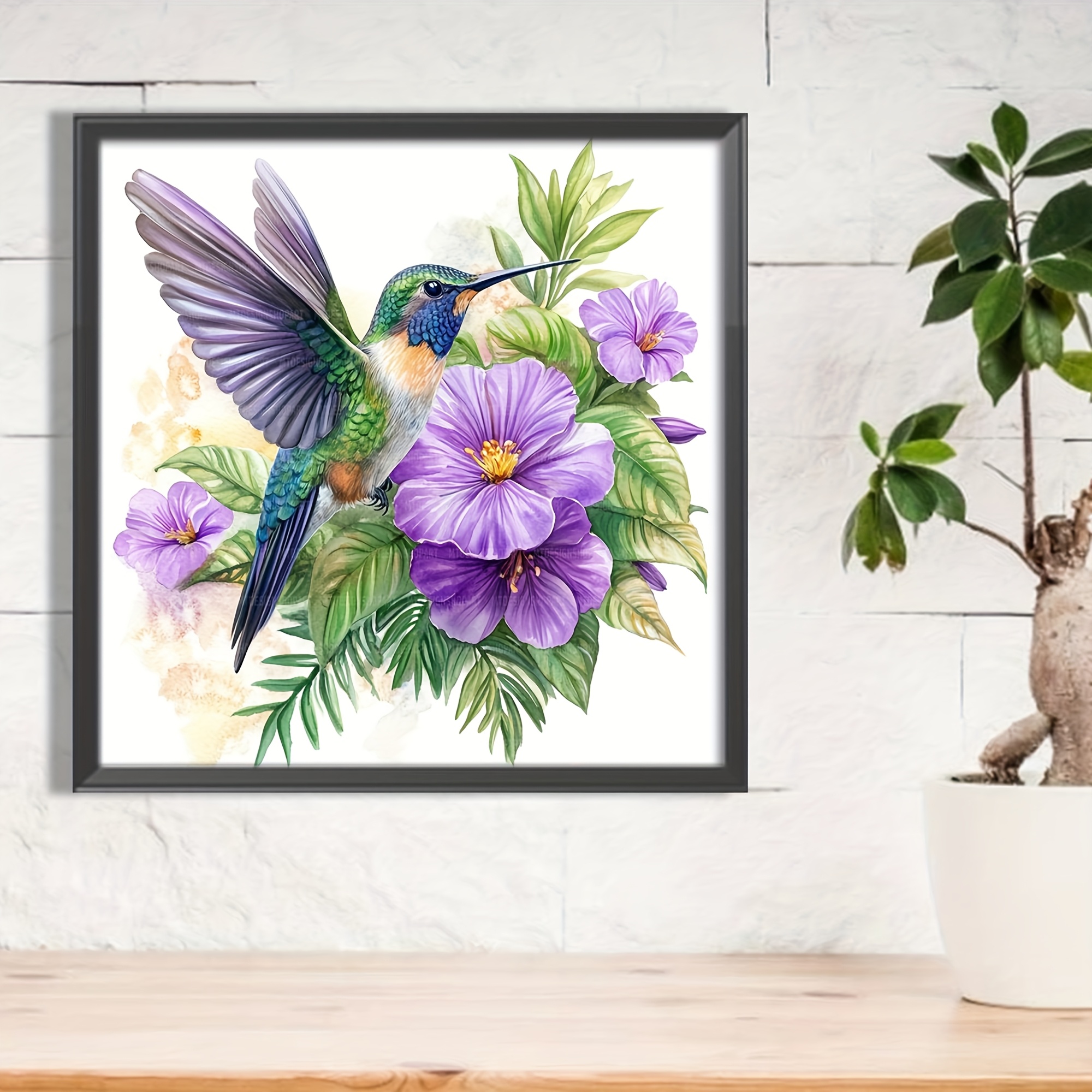 Hummingbird Theme Cross Stitch Kit for DIY Art Needlework Supplies