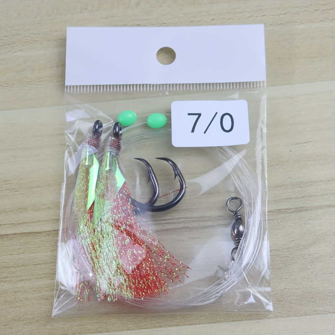 Anti winding Sabiki Rig Steel Wire Leader Fish Hooks - Temu