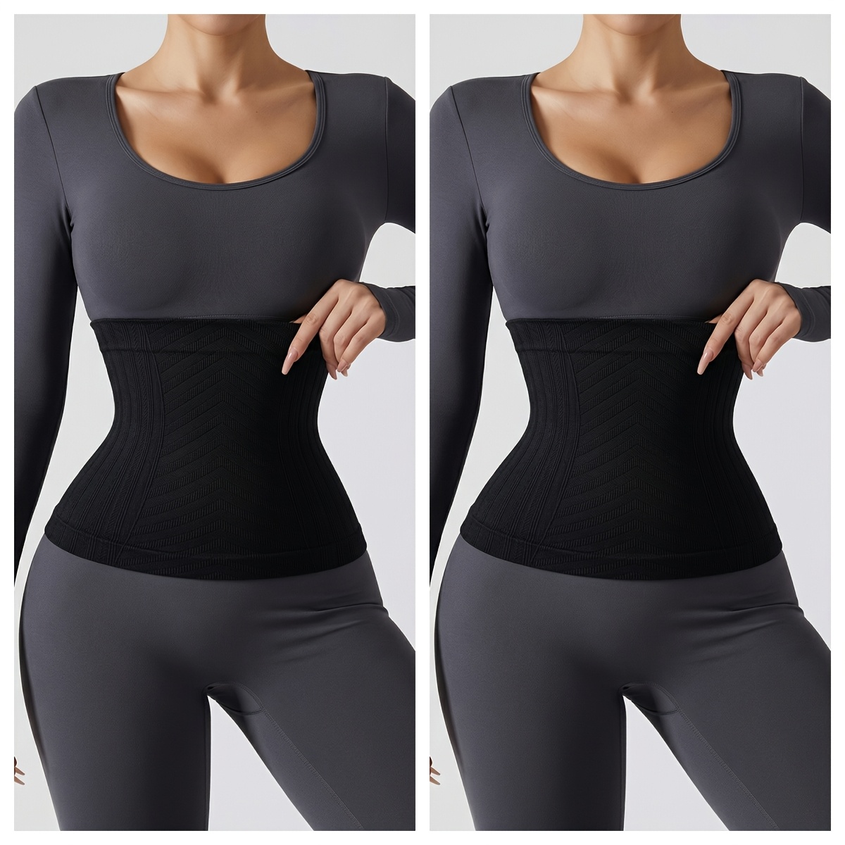2pcs high elastic waist shaping abdomen   belly protector waist support shaping postpartum repair waist support back support waist belt unisex   used as waist trainer or waist cincher breathable and lightweight