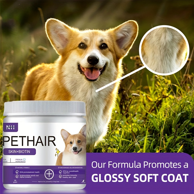 

Pet Skin And Hair Care Chewable Tablets Make Dogs Have Healthy And Shiny Hair, Suitable For Dogs Of All Sizes