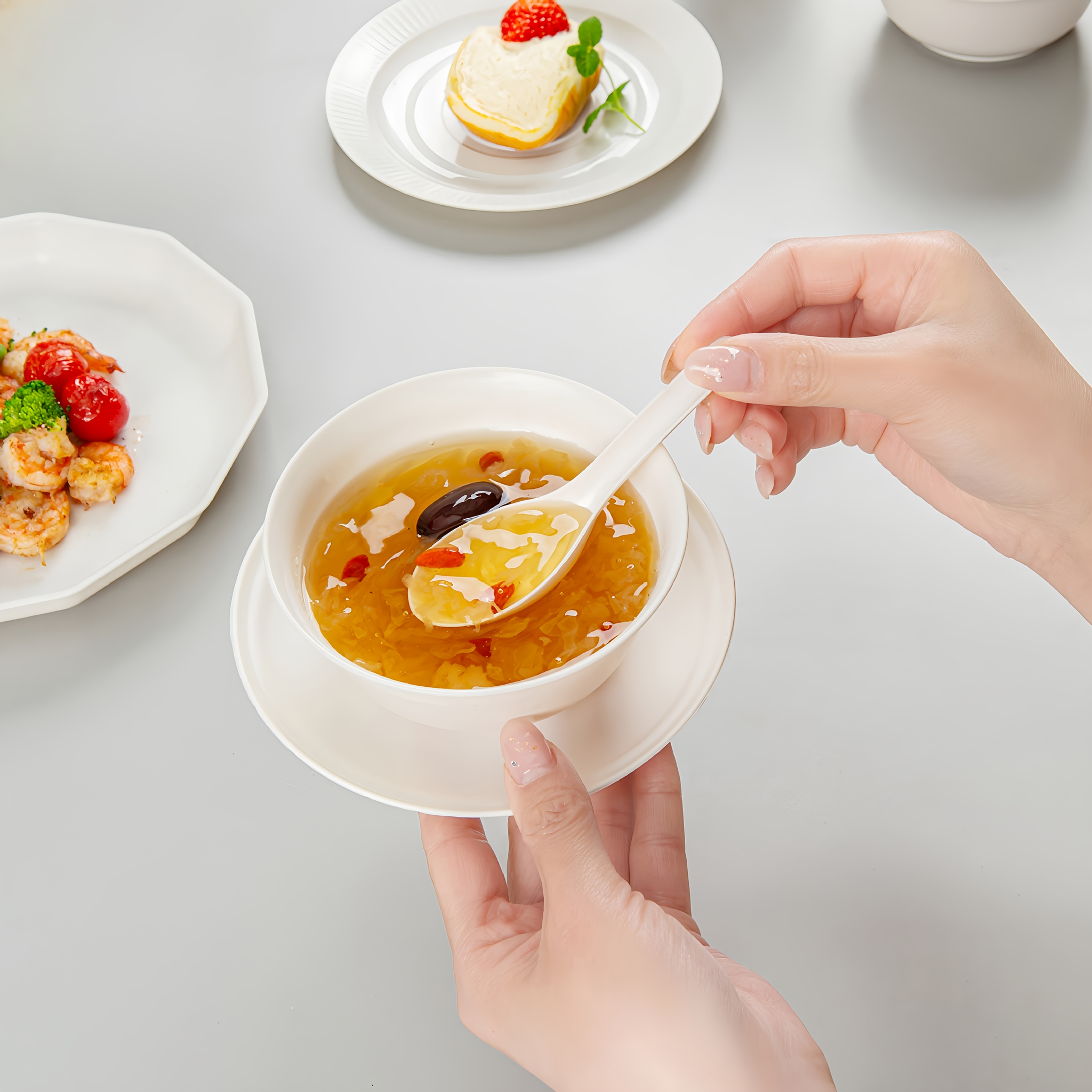 tazas desechables adecuadas para arroz,  , ensalada y yogur, ideales para uso en casa,  , restaurantes y dormitorios, sin recubrimiento, aptas para microondas, perfectas para reuniones festivas. 0