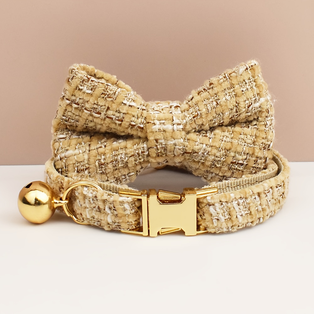 Custom Cat Collars with Bows and Bells, Adjustable Design