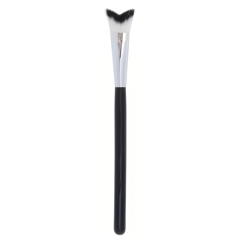 V-shaped Brush For Nose Shadow, Highlighting And Contouring Brush With Soft Bristles, Ideal For Applying Makeup And Cleaning