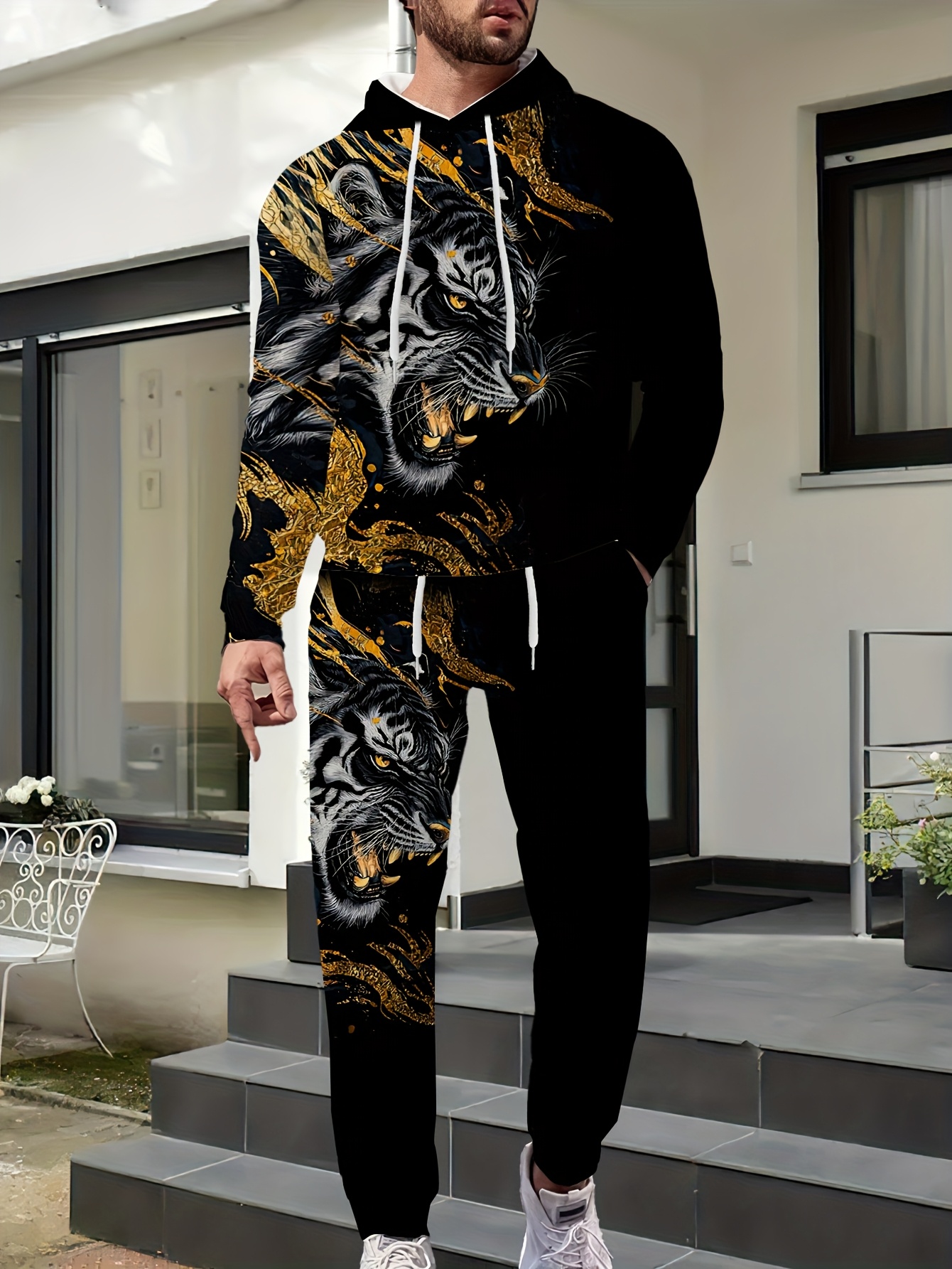 men tracksuits set sold on Temu United States